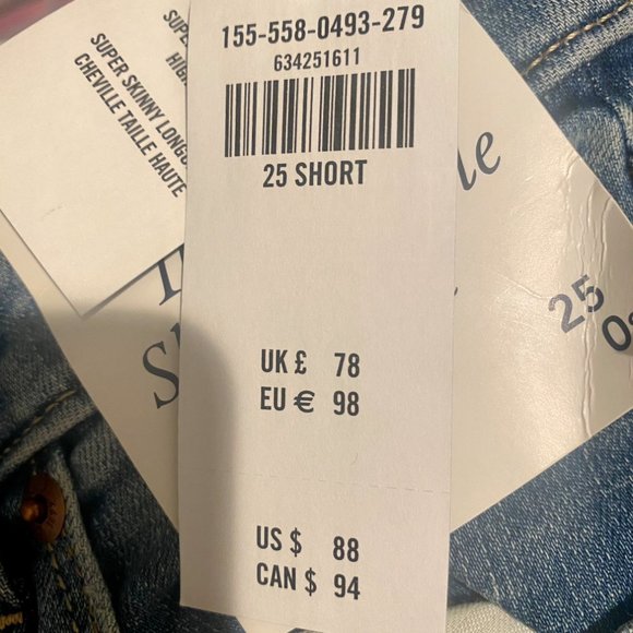 Abercrombie and Fitch The super skinny ankle jeans NEW with TAGS NWT - Picture 3 of 4